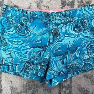 Lilly Pulitzer Dark N Stormy Golslings Rum Walsh Shorts Size 4